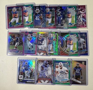 Buffalo Bills 18-Card ParallelAuto Football Card Lot