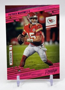 Patrick Mahomes 2021 Prestige Xtra Points Pink 2550 Football Card No. 91