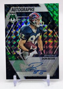 Don Beebe 2023 Mosaic Autographs Green 0325 Football Card No. AM-DB
