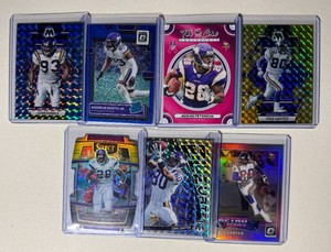 Minnesota Vikings 7-Card Superstar Parallel Football Card Lot