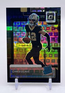 Chris Olave 2022 Donruss Optic Preview Black Pandora 2425 Rookie Football Card No. P-309