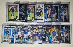 Aidan Hutchinson 14-Card Rookie Football Card Lot