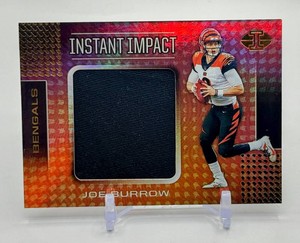 Joe Burrow 2020 Illusions Instant Impact Swatch Rookie Football Card No. II1