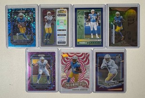 Los Angeles Chargers 7-Card Numbered Football Card Lot