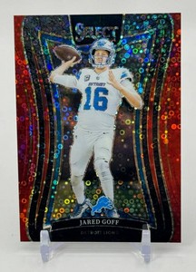 Jared Goff 2024 Select Red Disco Suite Level 2849 Football Card No. 389