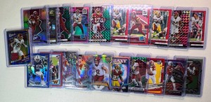 Washington Commanders 21-Card Parallel Football Card Lot