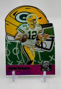 Aaron Rodgers 2022 Contenders Optic Die-Cut Xs & Os Pink 5175 Football Card No. XO-7