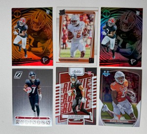 Bijan Robinson 6-Card Rookie Football Card Lot