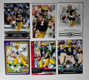 Brett Favre 6-Card Football Card Lot