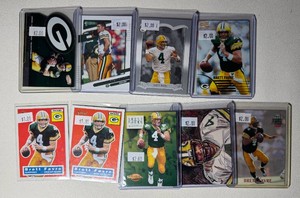 Brett Favre 9-Card Football Card Lot