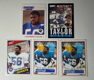 Lawrence Taylor 5-Card Football Card Lot