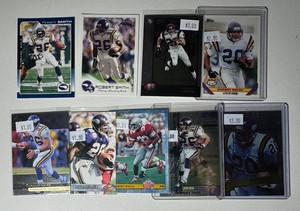 Robert Smith 9-Card Minnesota Vikings Football Card Lot