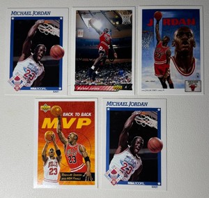 Michael Jordan 5-Card Basketball Card Lot (5)
