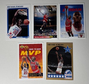Michael Jordan 5-Card Basketball Card Lot (6)