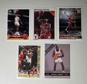 Michael Jordan 5-Card Basketball Card Lot (8)