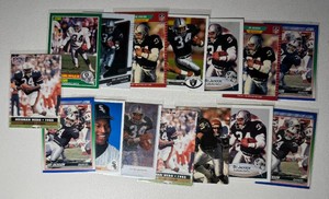 Bo Jackson 15-Card Football Card Lot