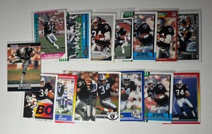 Bo Jackson 15-Card Football Card Lot (2)