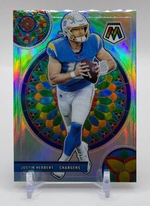Justin Herbert 2021 Mosaic Stained Glass CASE HIT SSP Football Card No. GM-6
