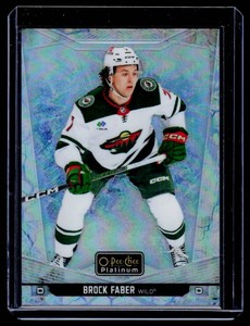 Brock Faber Refractor SP 99 2024-25 OPC Platinum Arctic Freeze #82 Numbered 3799 Hockey Card