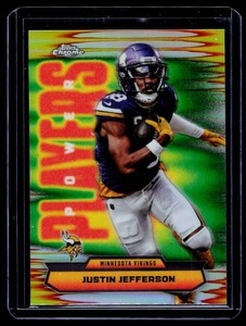 Justin Jefferson Refractor Insert 2025 Topps Chrome Power Players #PP-22 Minnesota Vikings Football Card