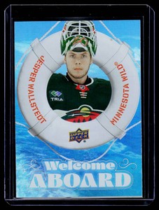 Jesper Wallstedt RC FoiL Insert 2024-25 Upper Deck Welcome Aboard #WA-5 Rookie Hockey Card