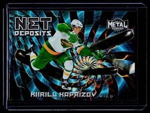 Kirill Kaprizov RC Metal Foil Insert 2020-21 Metal Universe Net Deposits #ND-1 Rookie Hockey Card