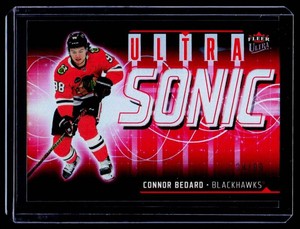 Connor Bedard 99 Foil SP 2024-25 Fleer Ultra Sonic #SN-26 Numbered 3499 Hockey Card