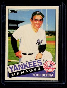 Yogi Berra 1985 Topps TIFFANY #155 RARE Vintage Baseball Card