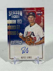 Royce Lewis Auto RC 2016 Elite Extra Edition #18U-RL Minnesota Twins Baseball Card