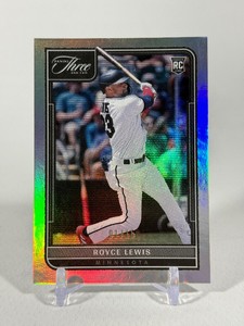 Royce Lewis Numbered 115 BOOKEND FOIL RC SSP 2022 Three and Two #150 Rookie Minnesota Twins Baseball Card
