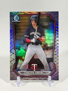 Walker JenkinsSP Reptilian Refractor RC 2026 Bowman Chrome #BCP-98 Rookie Minnesota Twins Baseball Card