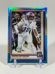 Justin Jefferson 349 Prizm Refractor 2025 Donruss Optic #164 Minnesota Vikings Football Card
