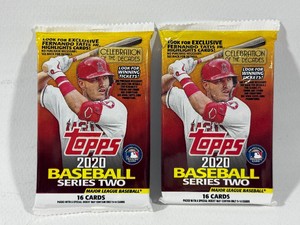 2 Packs 2020 Topps Baseball Series 2 Cards