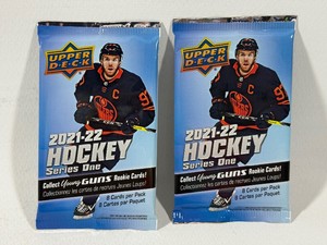 2 Packs 2021-22 Upper Deck Hockey Series One w Young Guns Cards