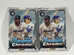 2 Packs 2022 Bowamn Chrome Baseball Cards