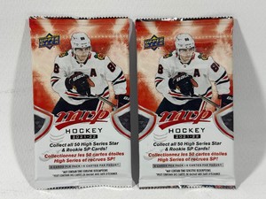 2 Packs 2021-22 UD MVP Hockey Cards