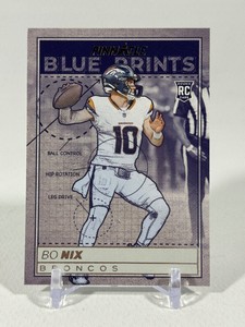 Bo Nix RC 2025 Pnnacle Encore Blueprints #4 Rookie Football Card