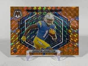 Quentin Johnson 199 Orange Mosaic RC 2024 NFL Debut #ND-16 Rookie Football Card