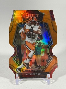Davi Njoku 199 Orange Prizm Die Cut 2022 Select Premier Level #125 Football Card