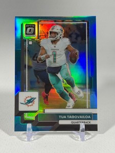 Tua Tagovailoa 299 Aqua 2022 Donruss Optic #121 Football Card