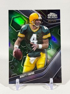 Brett Favre99 Green Refractor 2023 Comprosit Topps Chrome Black #119 Numbered 8499 Football Card
