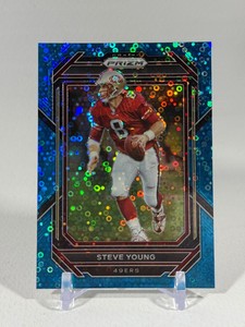 Steve Young Blue Prizm 79 2022 Prizm Football Card