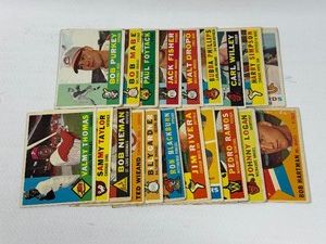 1960 Topps 20-Card Vintage Baseball Lot