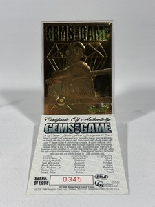 Ted Williams 23 Kt Gold Gems of the Game 1,998 Baseball Card