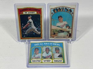Harmon Killebrew 3-Card 1972 Topps Vintage Baseball Lot