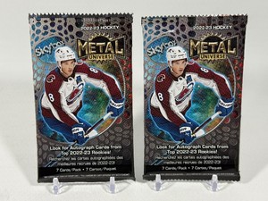 2 Packs - 2022-23 Skybox Metal Universe Hockey Cards