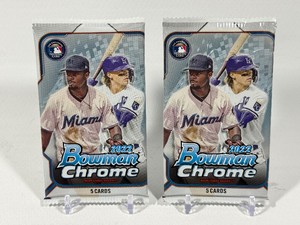 2 Packs - 2022 Bowman Chrome Baseball Cards