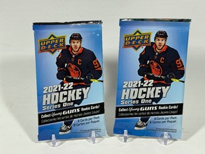 2 Packs - 2021-22 Upper Deck Hockey Series 1 w Young Gun Rookie Cards