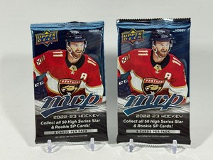 2 Packs - 2022-23 UD MVP Hockey Card Packs