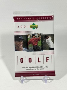 2001 Upper Deck Golf Premier Edition Pack (Tiger Woods RC Auto)